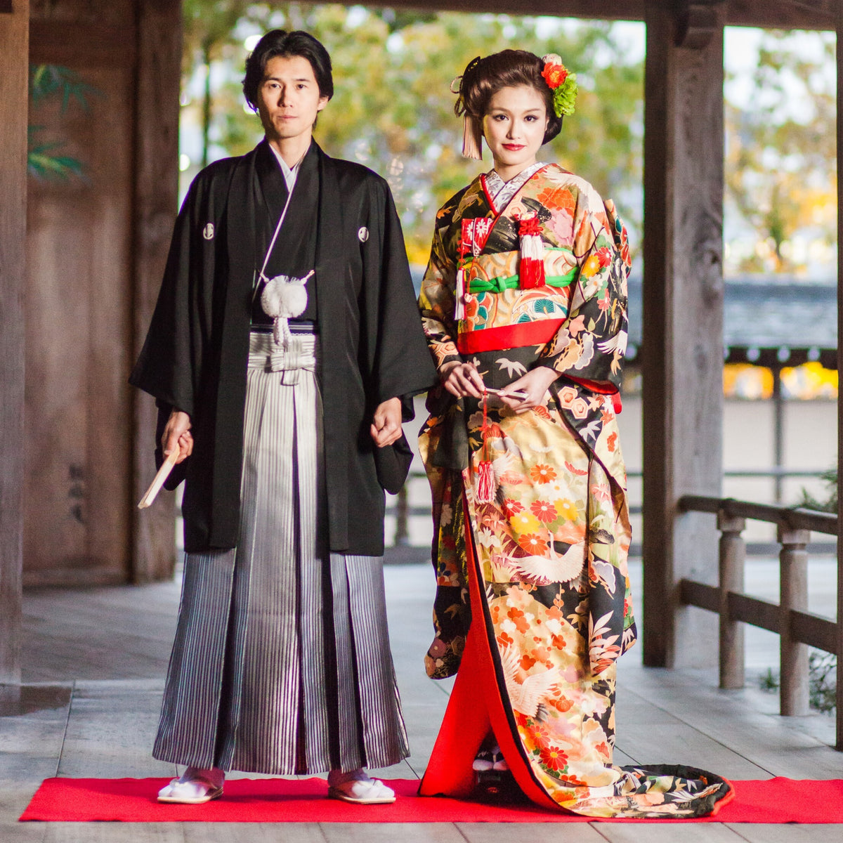 引振袖レンタル フルセット 黒地慶瑞吉祥文 001