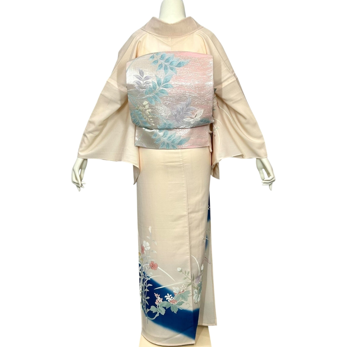 【夏着物】訪問着・附下げレンタル フルセット HT-0160-MLサイズ