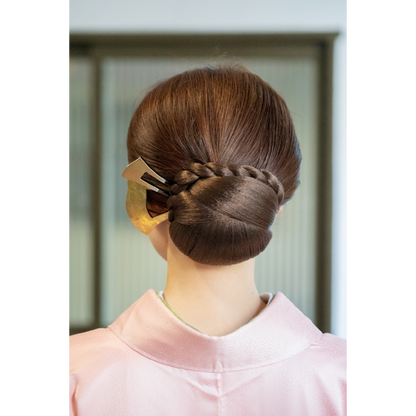 【販売品】和装用付け毛 ウィッグ ヘアピース シニヨン ヨコ型