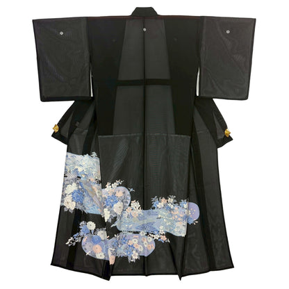 【夏着物】黒留袖レンタル フルセット BT-055-Mサイズ