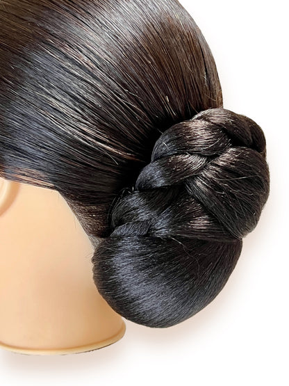 【販売品】和装用付け毛 ウィッグ ヘアピース シニヨン タテ型