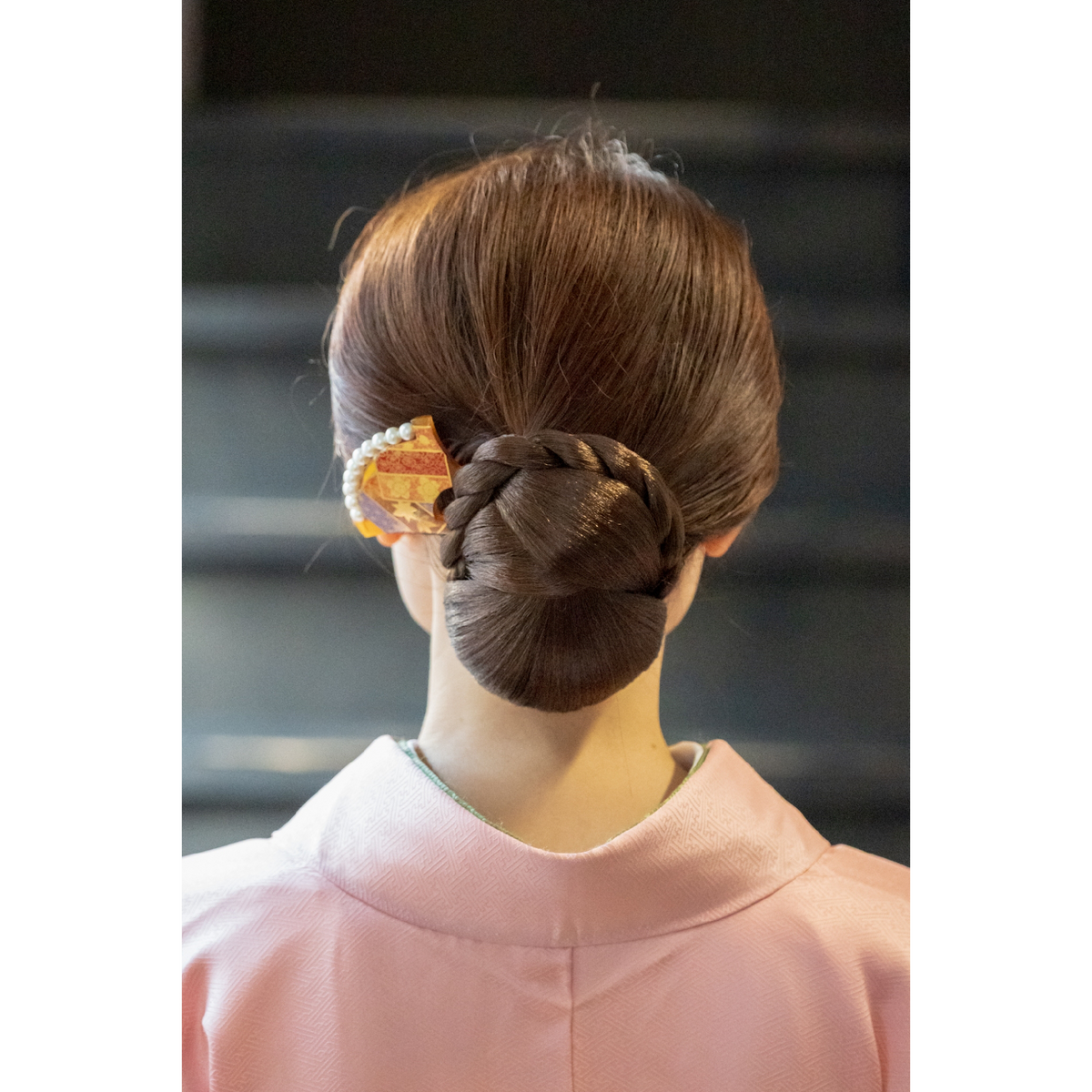 【販売品】和装用付け毛 ウィッグ ヘアピース シニヨン タテ型
