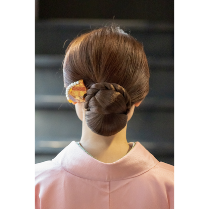 【販売品】和装用付け毛 ウィッグ ヘアピース シニヨン タテ型