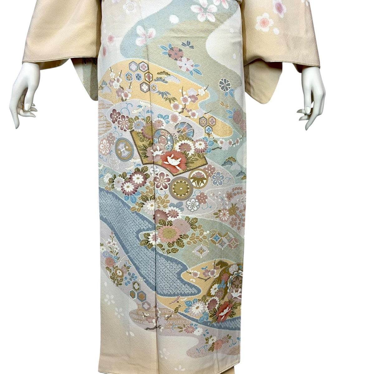 訪問着・附下げレンタル フルセット HT-0156-Lサイズ