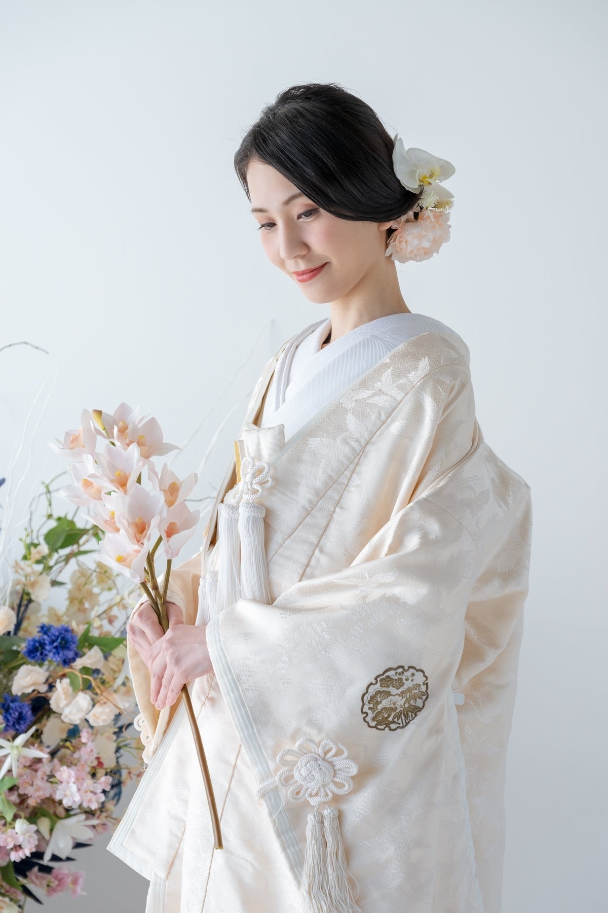 白無垢レンタル フルセット 紗綾地群鶴華紋 008